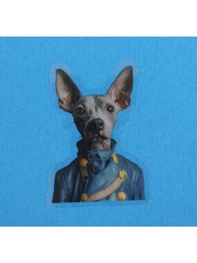 10/$10 Adorable Dogs Wearing Shirts Transparent Sticker 2.18" x 1.58" (G)